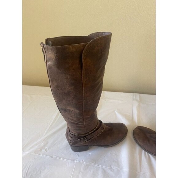 SO Women's Garland Knee-High Boots cognac Brown Long Boots Size 6 - Picture 9 of 15